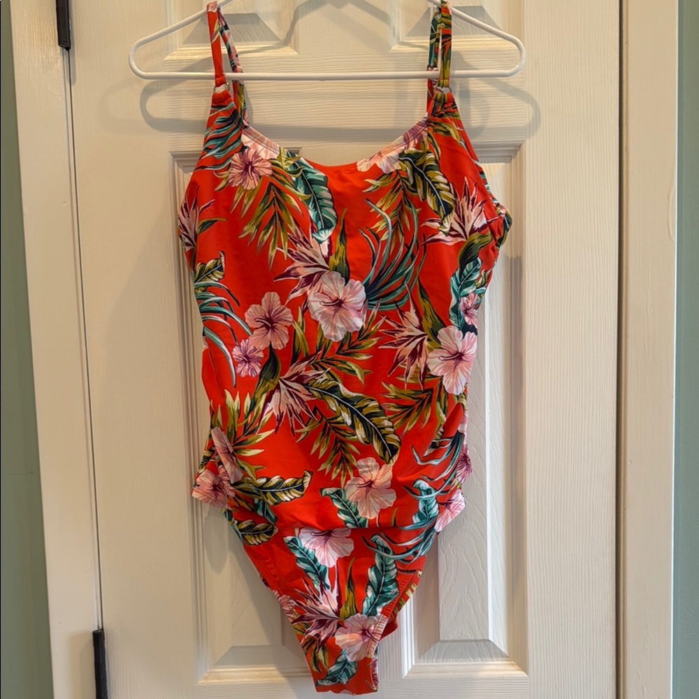 Tropical Floral Kona Sol One Piece Bathing Suit
